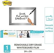 Post-it Whiteboard Film (2ftx3ft) - Easy to Install and Stain Proof Dry Erase Film by 3M