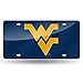 Produktbild Rico NCAA Color Laser Schnitt Auto Tag, West Virginia Mountaineers, NA