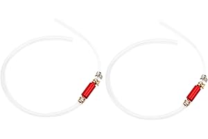 QIILU Wąż Odpowietrzający Hamulec z Jednokierunkowym Zestawem Narzędzi do Odpowietrzania Rurki Zaworu Zwrotnego-trwały ABS i Metal do Motocykla