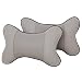 Produktbild Vococal® 2 STK Universal Auto Kindersitz Nackenstützen Kopfstütze Auto Nackenkissen Kopfkissen PVC Leder Memory Foam Kissen Pad, Grau