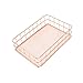Produktbild Morelyfish Start Nordic-Art-Eisen Rose Gold Rectangle Desktop Storage Basket Startseite Notizen, Bleistift, Pinsel Cup Cosmetics Magazine