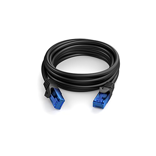 KabelDirekt 5m Cat6 Ethernet Gigabit LAN Netzwerkkabel (RJ45), UTP, abwärtskompatibel (Cat5, Cat5e), schwarz – TOP Series - 7