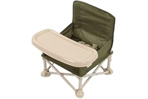SORANDY Travel Booster Seat, Außenbereich Baby Tragbarer Hochstuhl, Klappbar Toddler Booster Stuhl für Camping Esstisch Strand Rasen, Spitze frei Booster Fütterungsstuhl mit abnehmbarem Tablett(#5)