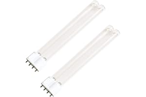 SAMXU 18W/ 2G11 Röhrenlampe Teichfilter, Ersatz UV-Birne Lampe für Teichfilter UV-C, 2er-Pack