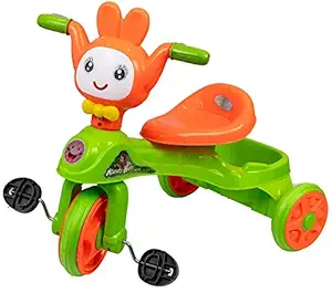 Odelee Kandy Baby Tricycle Ride on Bicycle with Music and Pedal and Back Storage (Green)