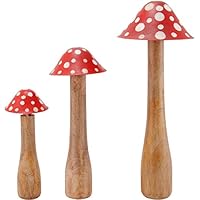 Großer Holzpilz Dekopilz Fliegenpilz im Shabbylook - handmade von Landgefühl ♥