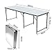 Produktbild Lospu HY Aluminium Klapptisch Campingtisch 180cmx60cm Gartentisch Beistelltisch Falttisch Picknicktisch Alutisch faltbar (1.8M)