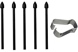 Snailcanfly 5X Replacement Stylus Pen Tips Nibs for Samsung Galaxy Tab S10 Ultra/Tab S10+ Plus/Tab S9 / Tab S9+ S9 Plus/Tab S9 Ultra/Tab S9 FE/Tab S9 FE+ / Tab S9 FE Plus Touch S Pen Nibs 5 black