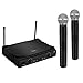 Produktbild ELEGIANT VHF Funkmikrofon Set Professional Dual 2 Handmikrofon Set Headset Wireless Mic 100m für Kareoke KTV Schallquelle Aufnahme und Verstärkung Konzerte Konferenz Musical Oper Schule Partei usw