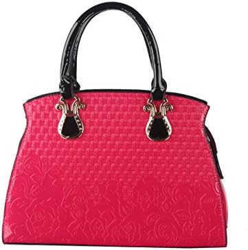 Emotionlin Women's Fashion Ladies Handbag Square Vintage Leather Totes(Red)