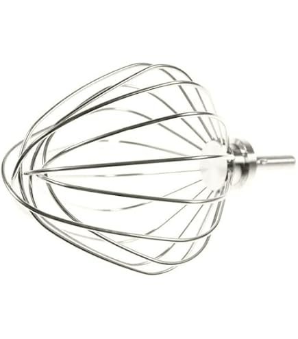 SPARES2GO Schneebesen Für Kenwood Major Chef – 9-Draht Aluminium, Ballonform, Mit Sicherungsring, Für Luftige Massen