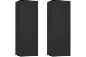 Tidyard Mobile per TV da Parete 2 pz Moderno in Truciolato 30,5x30x90/110 cm,Mobile TV a Muro Moderno 2 pz,Armadietto per TV 2 pz Moderno da Parete,Armadietto per TV a Muro Moderno