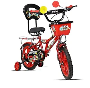 YESH Bicycle Studio Bicycle | Bicycle Single | Size 14 inch |Color RED| Treat 14T Bicycle | Type BASCKET