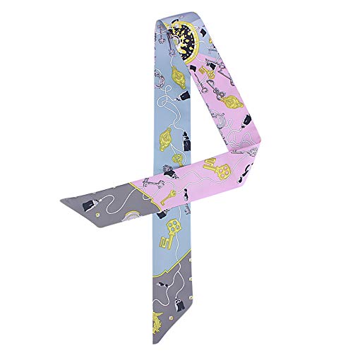 Preisvergleich Produktbild longzjhd Damen Stirnband Gebunden Griff Schal Schal Krawatte Haarband Damen Twilly Haarband Krawattennadel kleines Band Schal passend für Webbagtasche Hut Geldbörse (5X100 cm) (D)