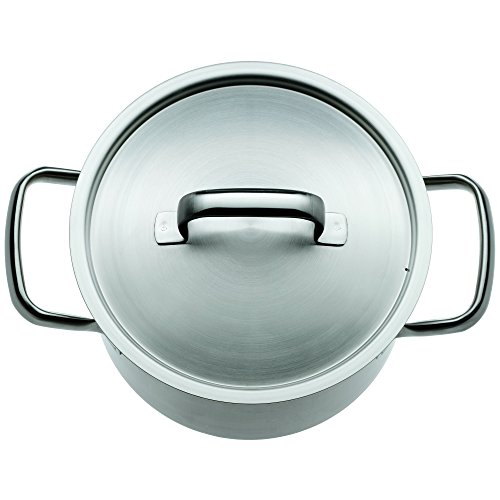 WMF Kochtopf hoch Ø 20 cm ca. 3,9l Gourmet Plus Innenskalierung Dampföffnung Made in Germany Hohlgriffe Metalldeckel Cromargan Edelstahl mattiert induktionsgeeignet spülmaschinengeeignet - 2