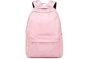 VORAE School Backpack for Girls, Waterproof School Bag Suitable for Junior Secondary Middle High School College, Solid Color Rucksack for Girls Teenages Womens Ladies