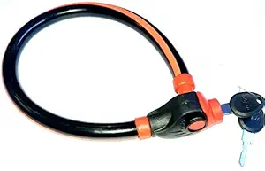 Steel Fithome Heavy Steel Wire Helmet Safety Cable Lock for Helmet, Bike, Bicycle, Luggage.