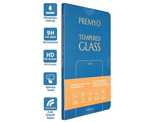 PREMYO  2 Piezas  cristal templado Nexus 5  Protector cristal templado Nexus 5 con una dureza de 9H  bordes redondeados a 2 5D  Protector pantalla Nexus 5