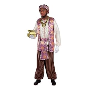 DISBACANAL Disfraz de PAJE Baltasar para Hombre – Único, XL