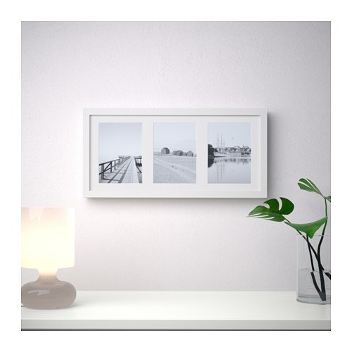 IKEA RIBBA Rahmen für 3 Bilder in weiß (50x23cm) - 3