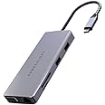 Powerology USB-C Hub 11 in 1 Charge & Sync Aluminum body with HDMI 4K VGA Ethernet USB 3.0 SDXC 60W PD Compatible with (Macbook Pro/Dell XPS 13 & 15 /Asus Chromebook & Zenbook Pro) and more.