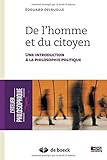 De l'homme et du citoyen une introduction à la philosophie politique