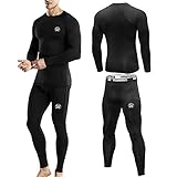 Reduziert Muskelsteifheit und ermüdung - Unser Sportunterwäsche für Herren verfügt über hervorragende Elastizität und Haltbarkeit. Es unterstützt die Muskeln bei Bizeps, Hüfte, Quadrizeps und Wade. Der trainingsanzüge herren hilft Ihnen, Muskelermüdung und Muskelkater zu reduzieren, und reißt nicht aufgrund von intensiver sportlicher Betätigung