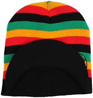 Rasta Stripe Beanie Ski Hat Cap
