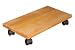 Produktbild Rollbrett für Computer, CPU-Wagen aus Echtholz Buche geölt, Blumenroller, Pflanzenroller, echtes Holz