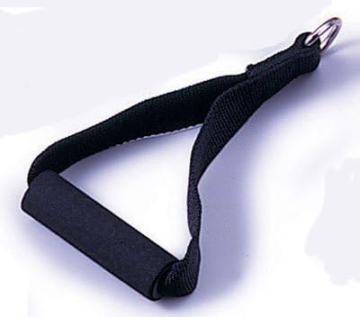 Single Nylon Cable Handle Attachment Foam Grip w/ D Ring-Cable Cross Boxflex Freemotion by Gym Straps
