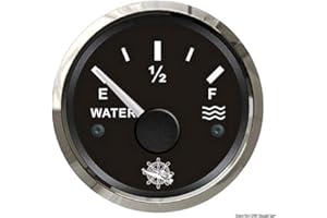 OSCULATI Jauge Niveau d'eau 10-180 Ohm Noir/polie