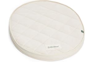 The Little Green Sheep Colchón de Cuna Natural para Stokke Sleepy Mini V3 Productos para bebés, Lana Algodón, 57.5 x 74cm