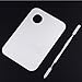 niceeshop(TM) 1 Set(2pcs) Fashion Stainless Steel Cosmetic Makeup Palette Spatula Tool