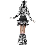Zebra Kostüm Damen Zebrakostüm S 36/38 Safarikostüm sexy Damenkostüm Tierkostüm Streifenlook -