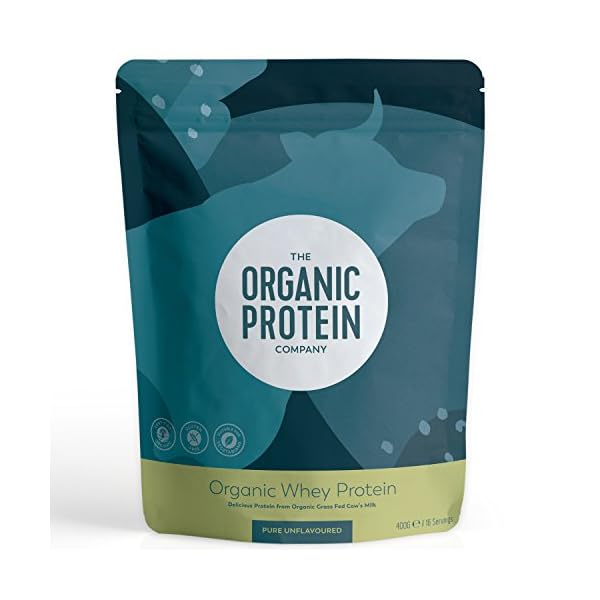 Organic Whey Protein Powder - Grass Fed, No Additives, No Gluten (400 grams)