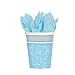 Produktbild Eden Elfen Versand Schnell Kommunion blau/boy Segen Geschirr & Dekorationen {Amscan} (Banner/Ballon) 8 Paper Cups