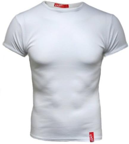 Fans London Tight Fit Skinny White T-Shirt - Large