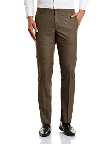 Excalibur by Unlimited Mens Slim Formal Trousers (8907542577392_400016498936_34_Brown) RS.360 (60.00% Off) - Amazon