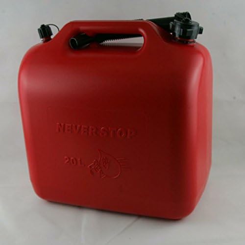 10892 20L Litre Plastic Fuel Petrol Diesel Can Canister &amp; Flexible Spout