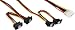 Produktbild InLine 29672B Strom gewinkelt Y-Kabel interne 1x 13,34 cm (5,25 Zoll) auf 4x 15-polig mit Lasche 40-55 cm SATA