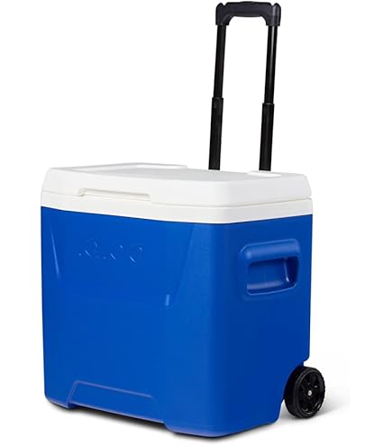 igloo 60 qt laguna roller cooler with wheels