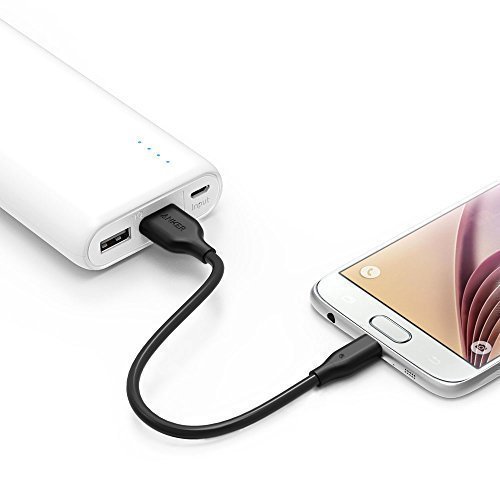 Anker PowerLine Micro USB Kabel [4-Pack] 0.3m Ladekabel, einer Lebensdauer von 10,000+ Biegungen fÃ¼r Samsung, Nexus, LG, Motorola, Android Smartphones und weitere (Schwarz)