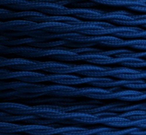 Textilkabel Stoffkabel Kabel dunkelblau 3-adrig verseilt 3x0,75