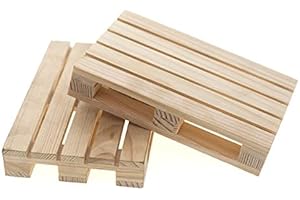 DUAO 2 PièCes 120X80Mm DéCoration de Palette en Bois pour Voiture sur Chenilles 1 / 10 TéLéCommandéE Axial SCX10 90046 TRX4 Redcat MST 500117518