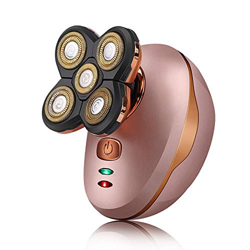 4D Electric Shaver, MOGOI 5-in-1 Electric Rotary Razor Shaver USB Rechargeable IPX7 Waterproof Cordl
