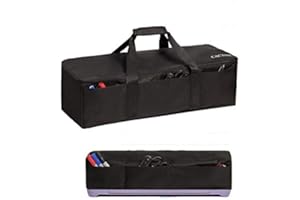 CACTIYE Sac de Transport Compatible avec Cricut Explore Air and Maker, Sac fourre-Tout imperméable Compatible avec Cricut Explore Air and Supplies (Noir, 1+1)