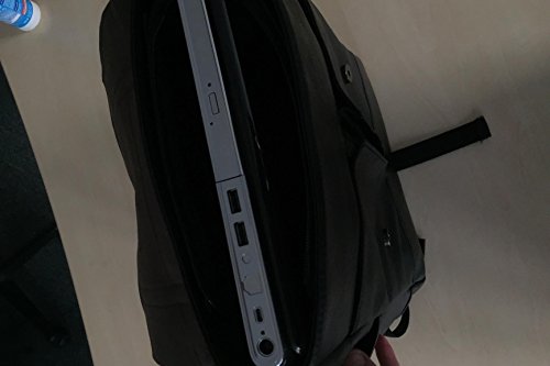 Koolertron Kunstleder Rucksack Vintage Schulranzen Student Schultasche Laptop(14 „) (Schwarz) - 5