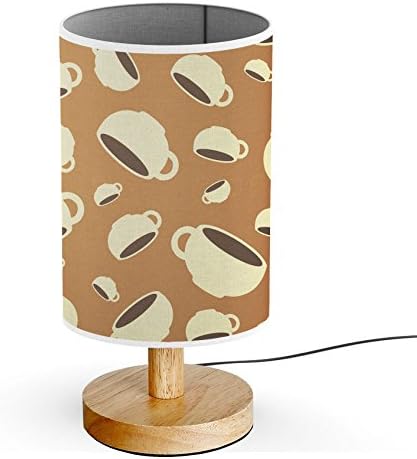 ArtsyLight - Wood Base 5W LED USB powered Decoration Desk / Table / Bedside Lamp [ Coffee Cup Love Mug ]