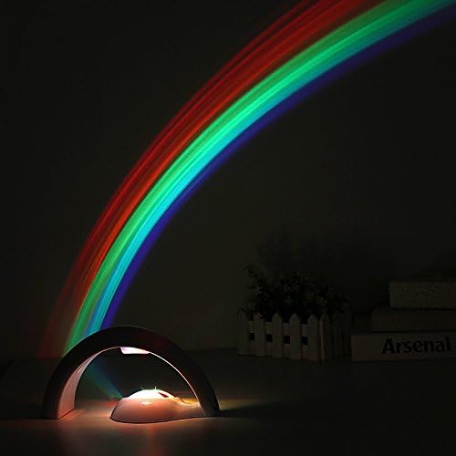 The new creative romantic Home Furnishing ornaments rainbow projection lamp colorful rainbow night light romantic new exotic products