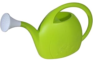 KEROPPA Regadera 3,5 L, Riego con Difusor, para Hogar o Jardines Pequeños, Material Reciclable, Resistente, Ligera, Verde Claro